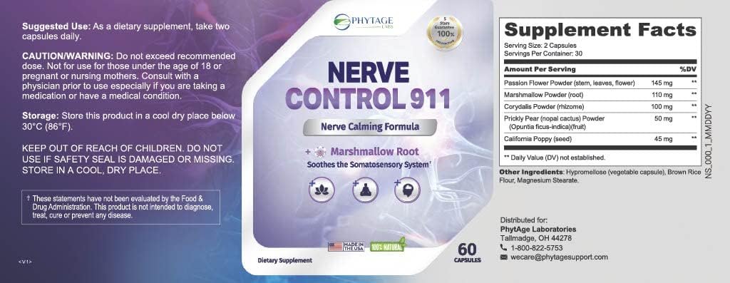 Nerve Control 911 dosage