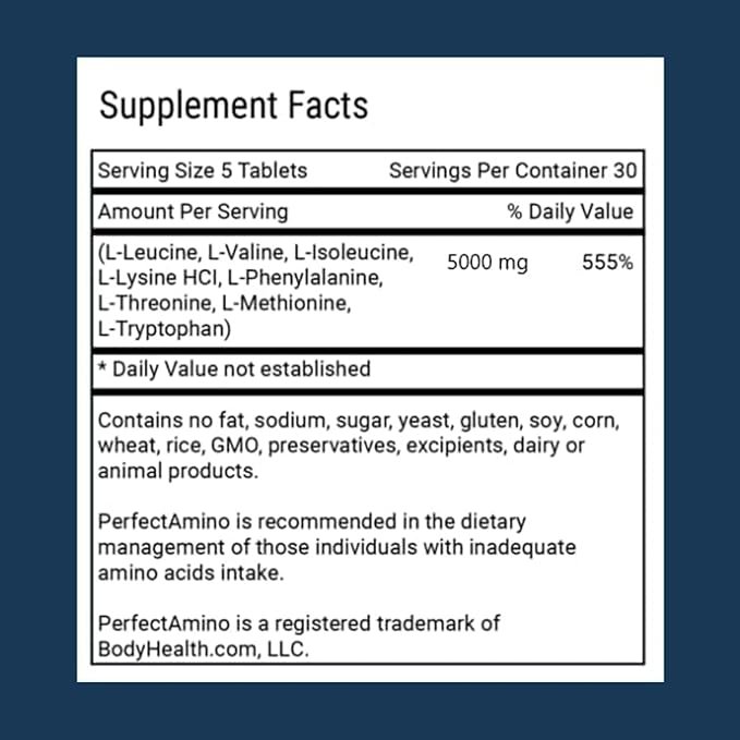 Advanced Amino Formula facts