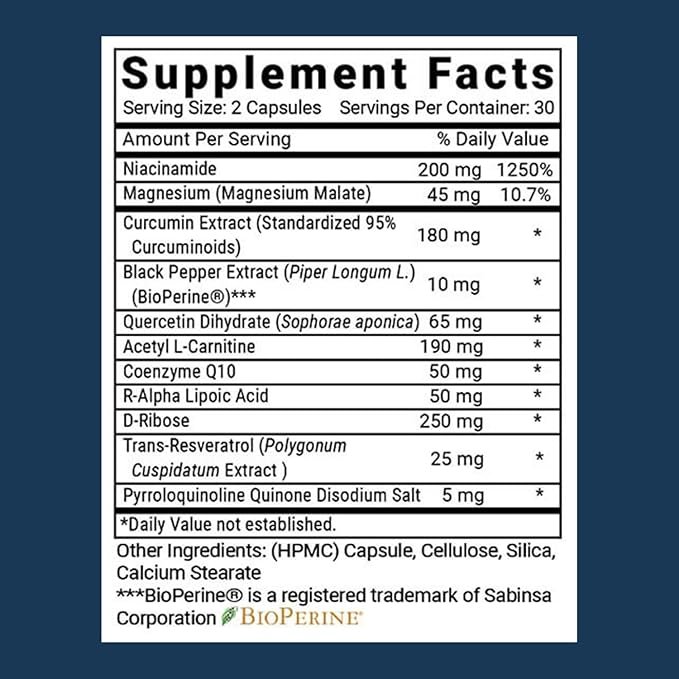 Advanced Mitochondrial Formula facts