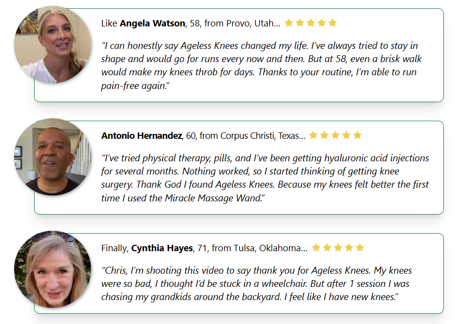 Ageless knees reviews