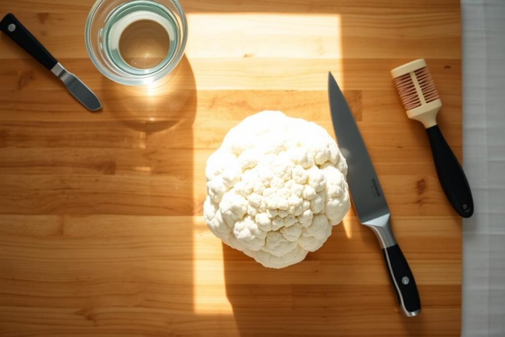 preparing cauliflower