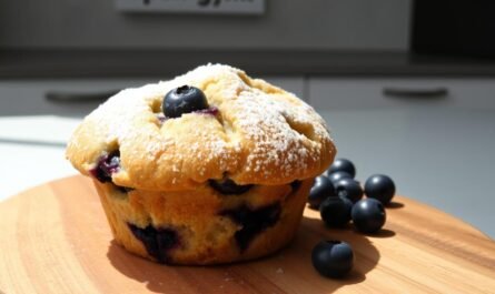 Healthy blueberry muffin recipe