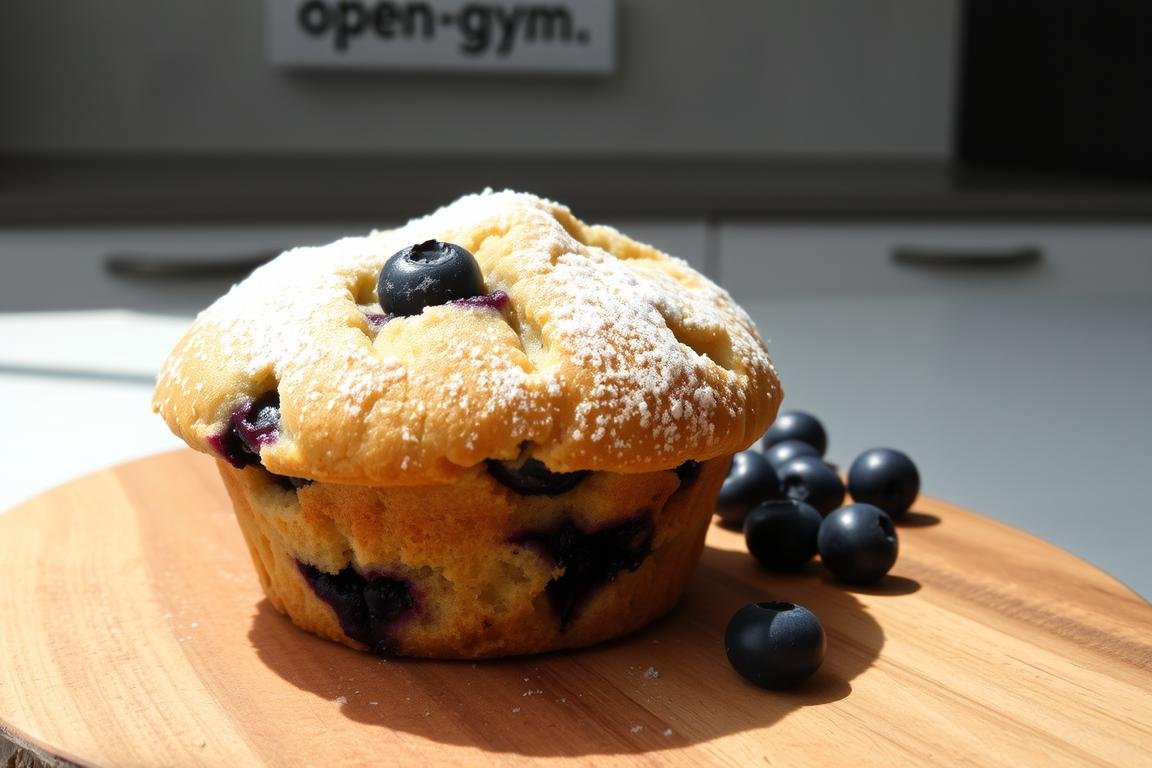 Healthy blueberry muffin recipe