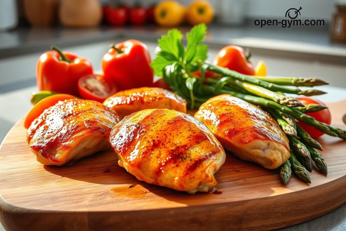 Healthy food recipes with chicken breast