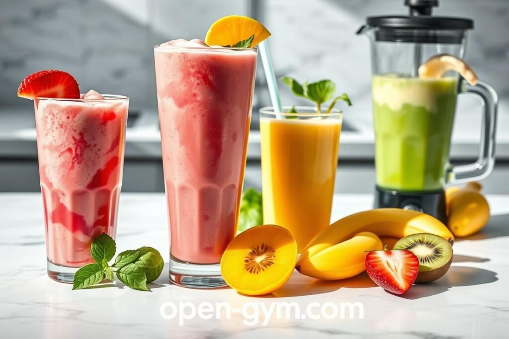 Healthy fruit shake variations