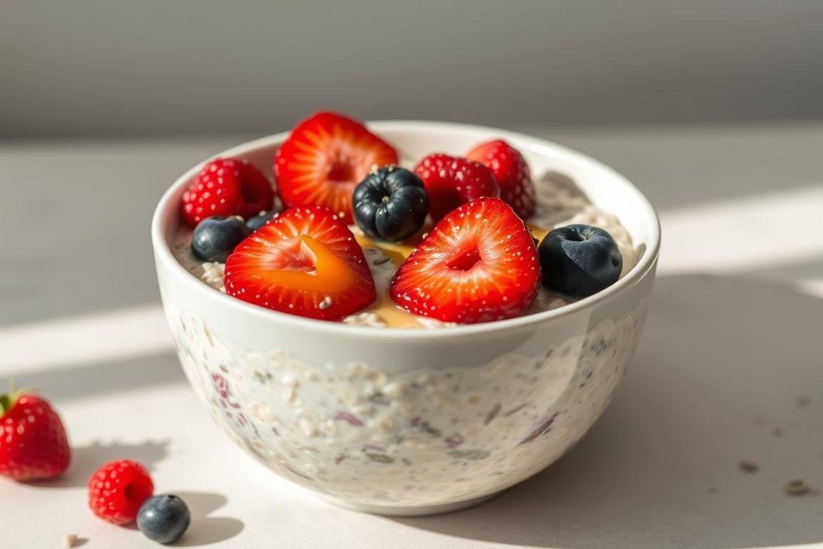 Healthy overnight oats recipe for weight loss