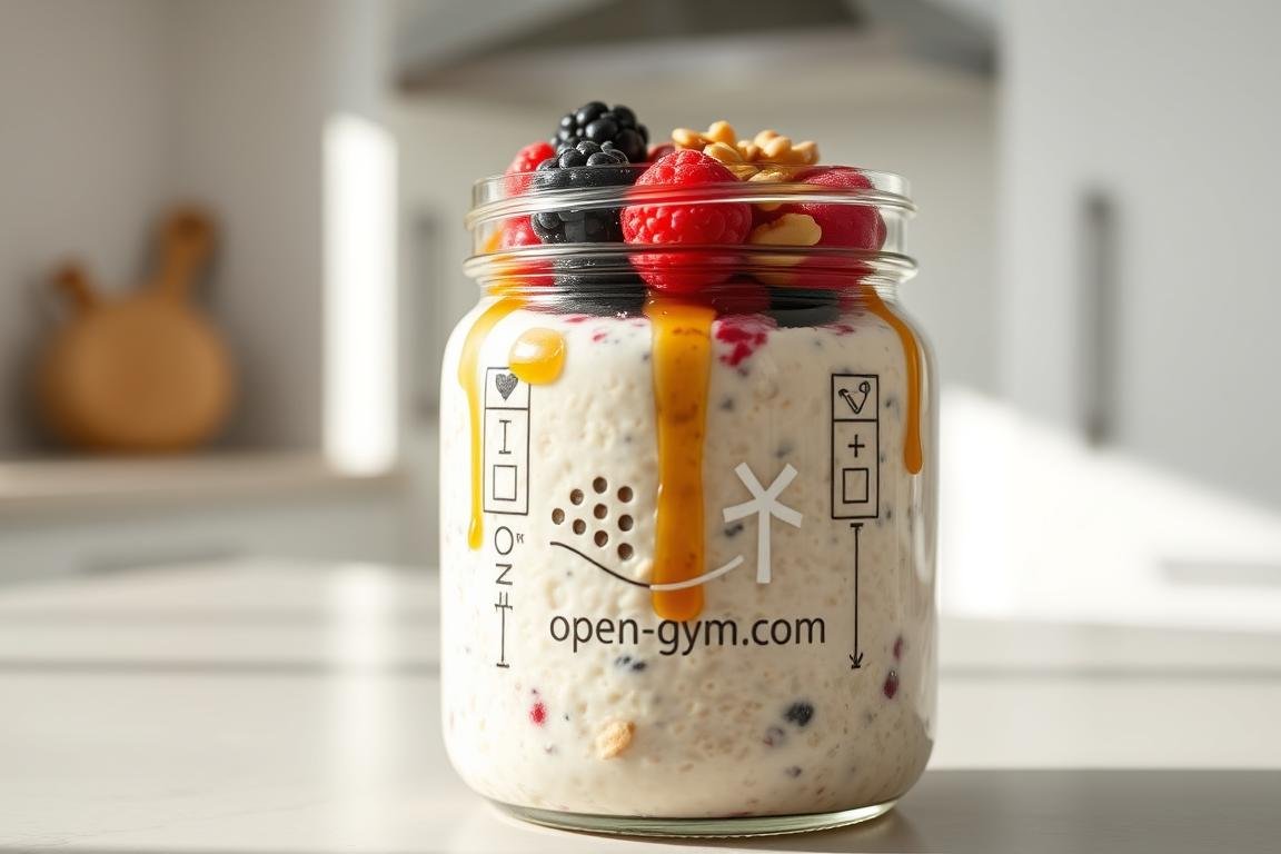 Healthy overnight oats recipe