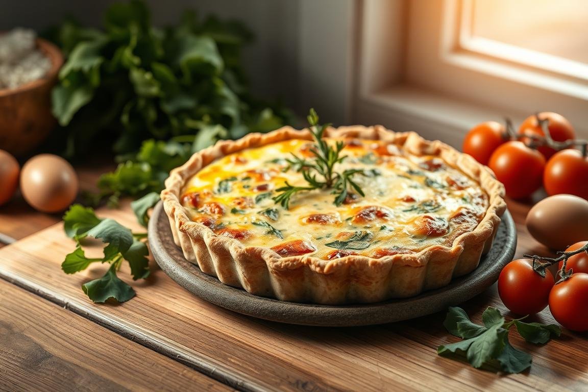 Healthy quiche recipe