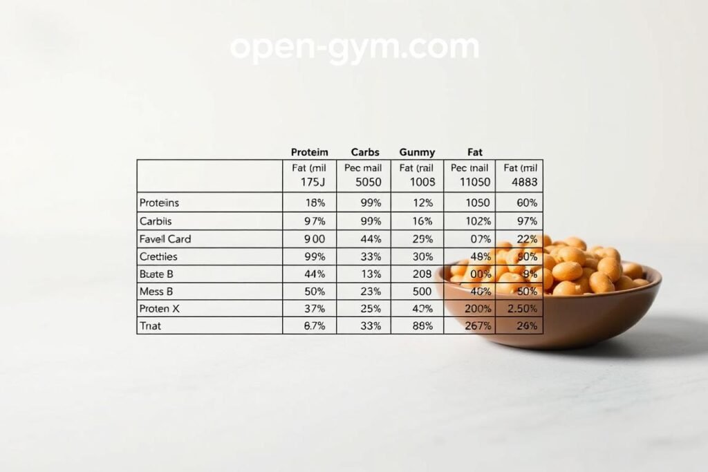 Nutrition facts for high protein foods