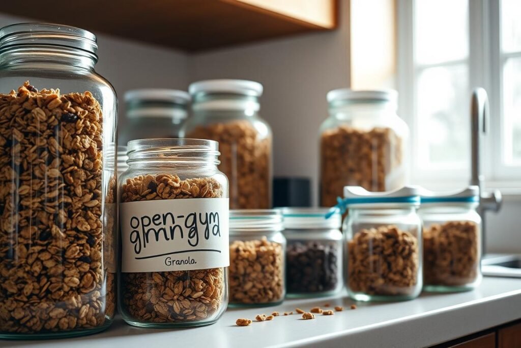 Storage tips for homemade granola